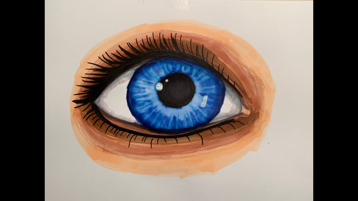 How to Draw an Eye with Alcohol Ink Markers