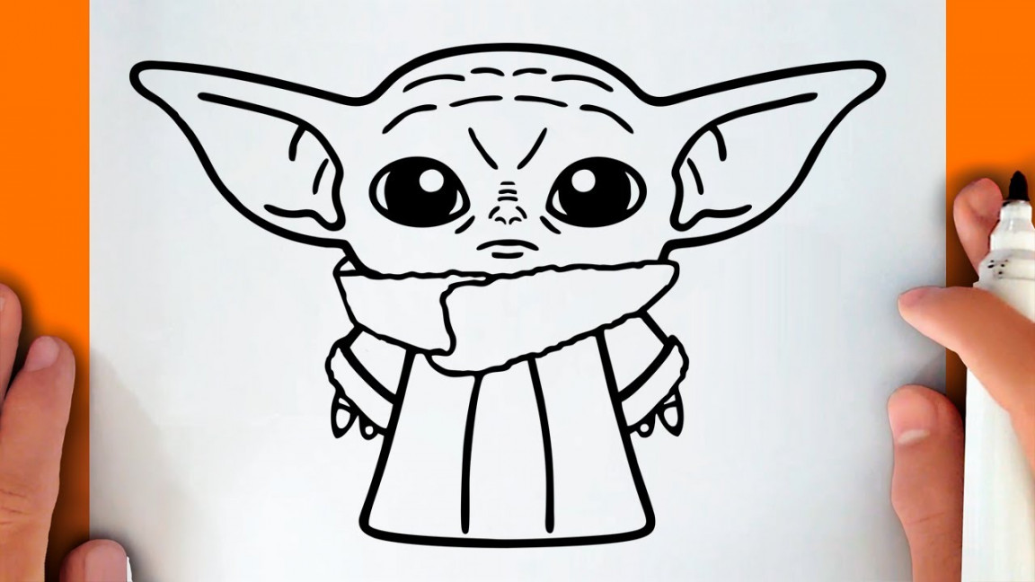 HOW TO DRAW BABY YODA