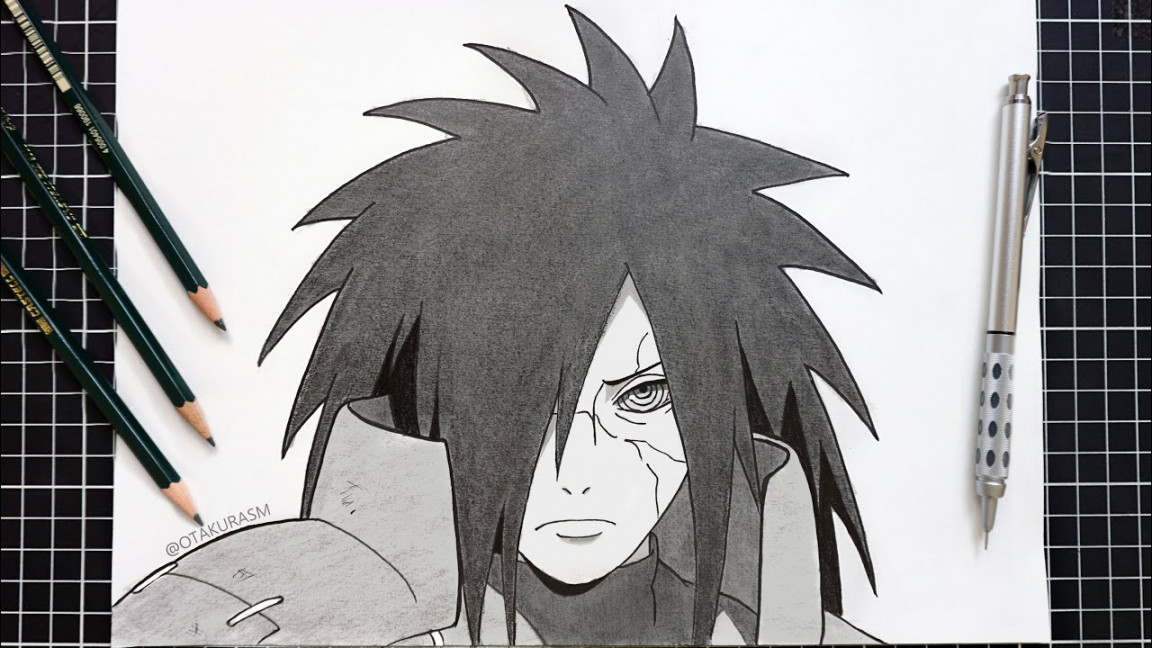 How to Draw MADARA UCHIHA Easy  Naruto (step by step)