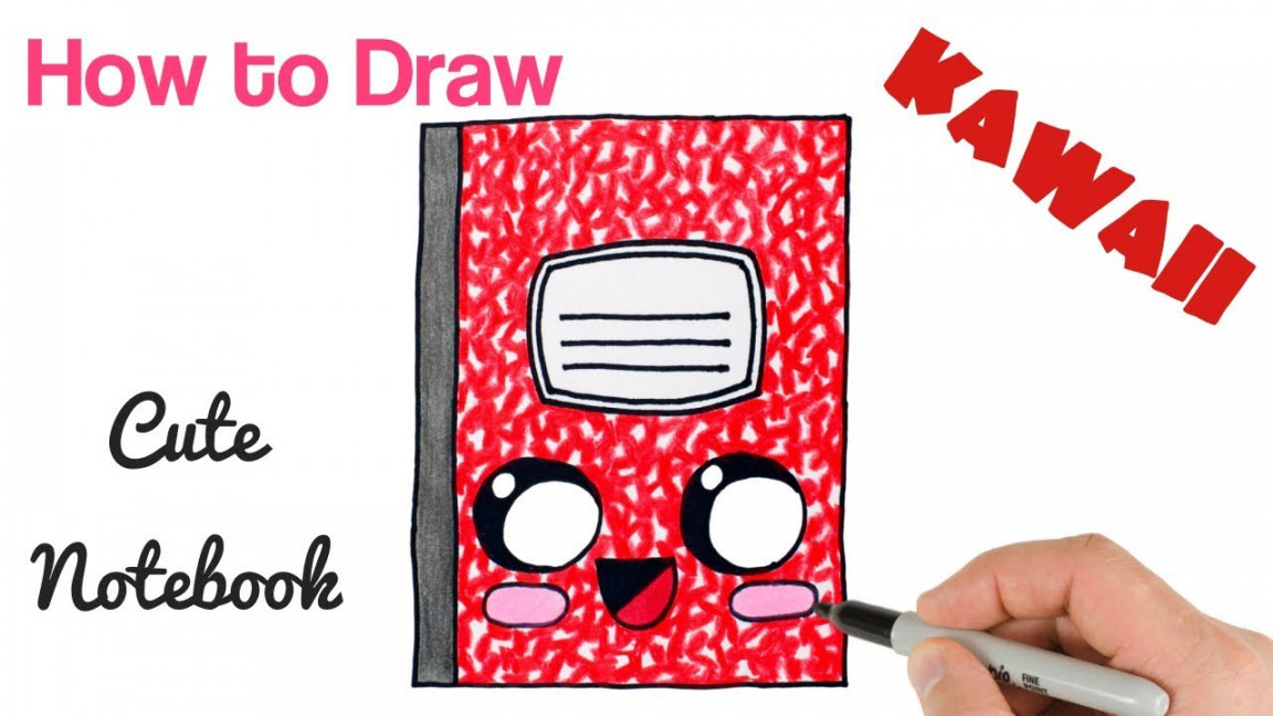 How to Draw Marble Notebook / Cute School Stuff Drawing  Cute drawings,  Kawaii drawings, Cute notebooks