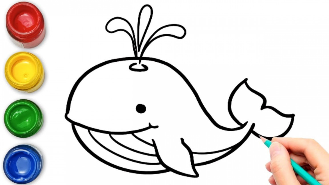 How To Draw Whale  Whale Drawing  Whale  Smart Kids Art