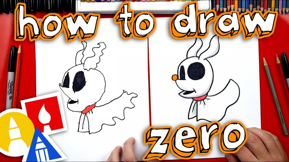 How To Draw Zero From Nightmare Before Christmas