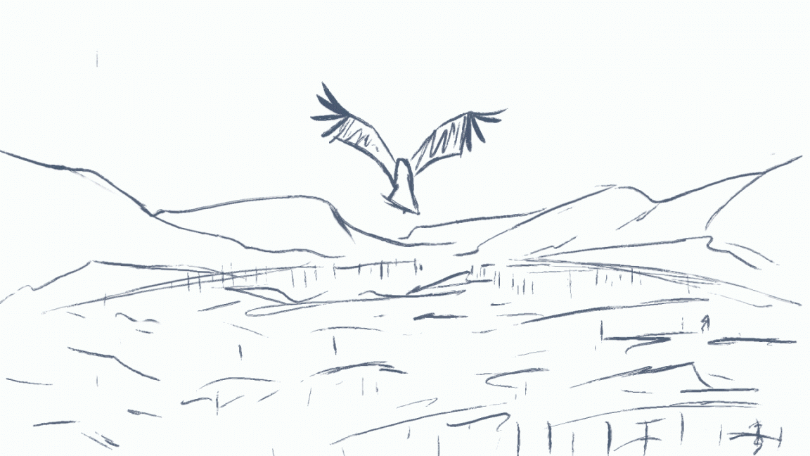 Howard Wimshurst — Yeey birdy fly fly rough animation doodle I made