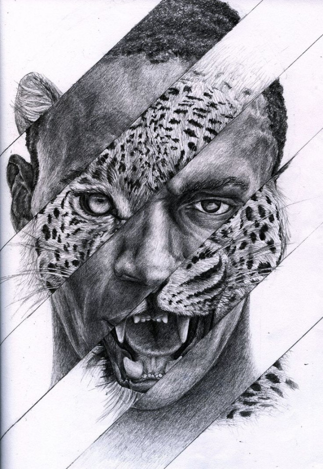 Human Cheetah Usain Bolt  Arte contraste, Arte gcse, Sketchbook