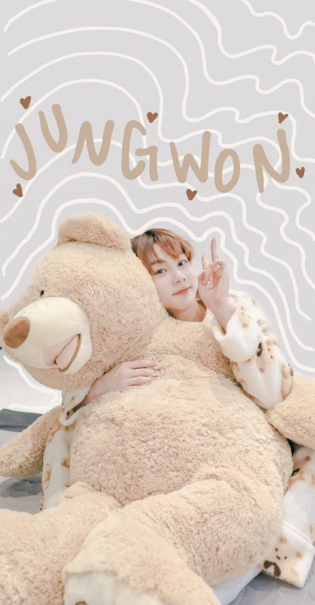 Jungwon 🤎  Teddy bear wallpaper, Cute wallpapers, Teddy pictures