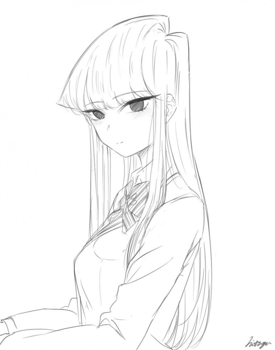 Komi coloring page : r/Komi_san