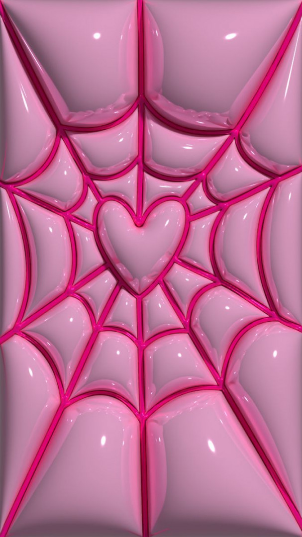 Love heart spider web D Lockscreen wallpaper 🕷️💕  Jelly