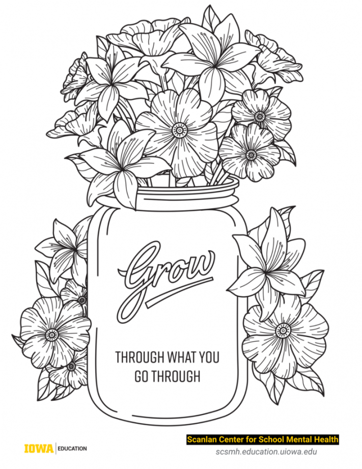 Mindfulness Coloring Pages - Scanlan Center for School Mental Health