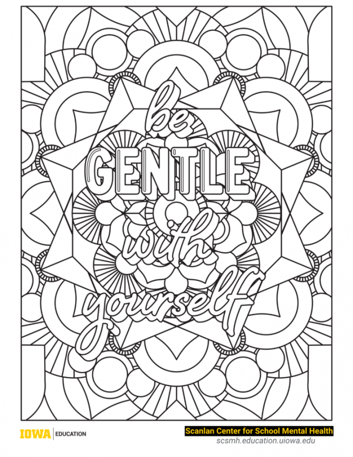 Mindfulness Coloring Pages - Scanlan Center for School Mental Health