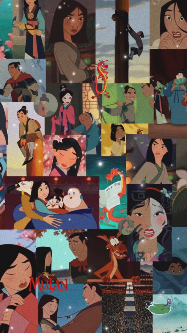 Mulan aesthetic wallpaper  Disney collage, Disney characters