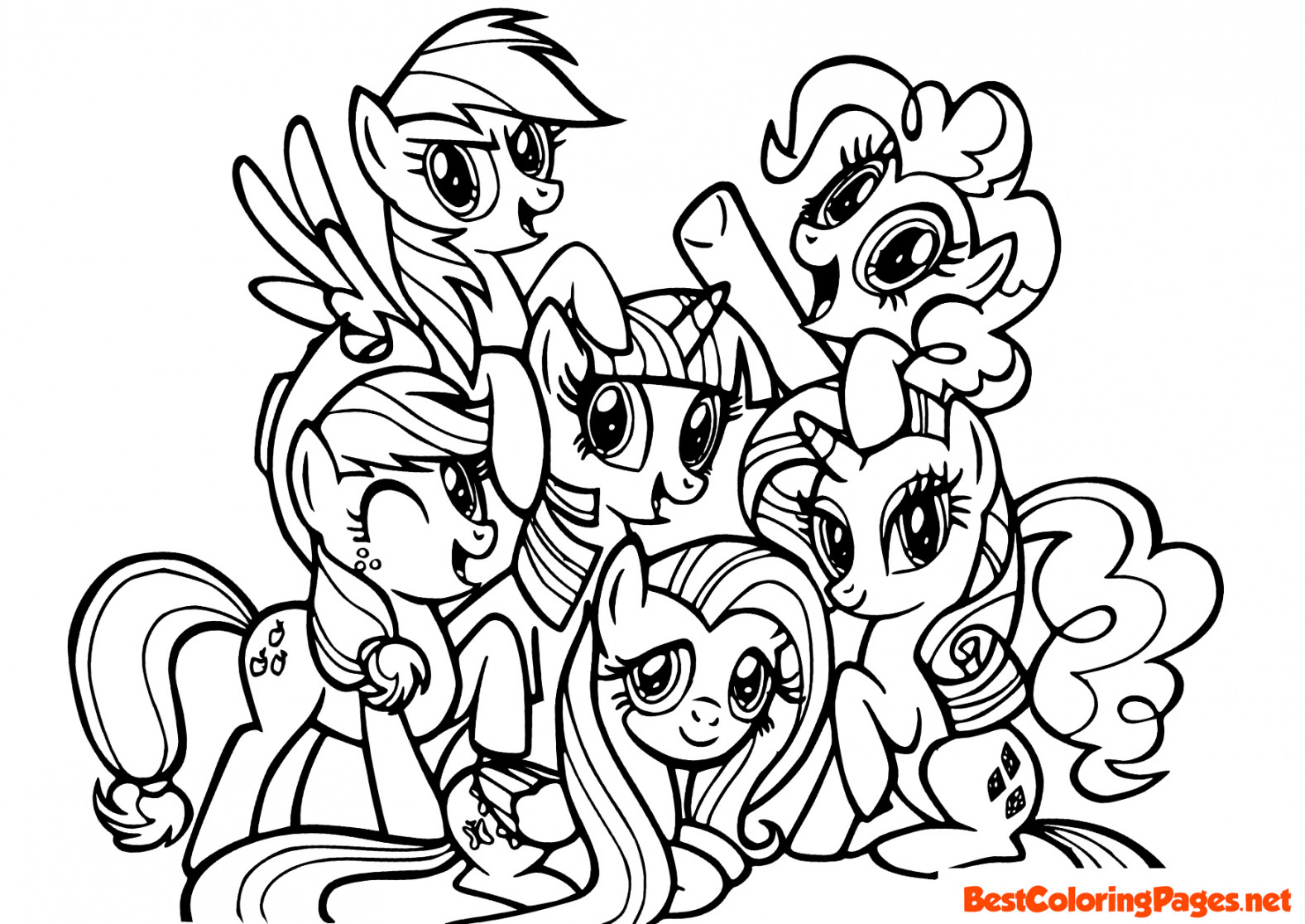 My Little Pony coloring pages - Bestcoloringpages