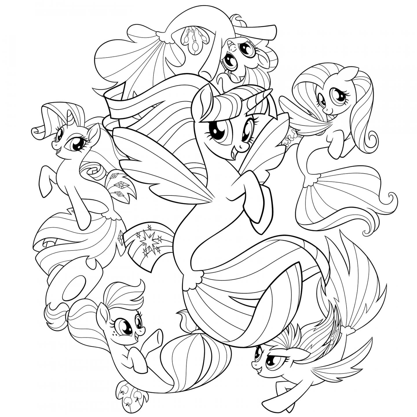 My Little Pony Friendship is Magic Coloring Pages - Best Coloring