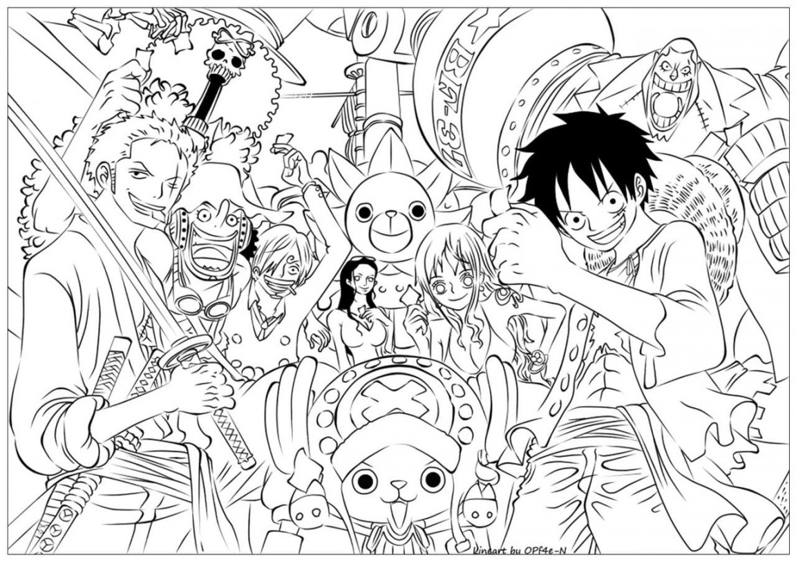 One Piece Coloring Pages  by coloringpageswk on DeviantArt