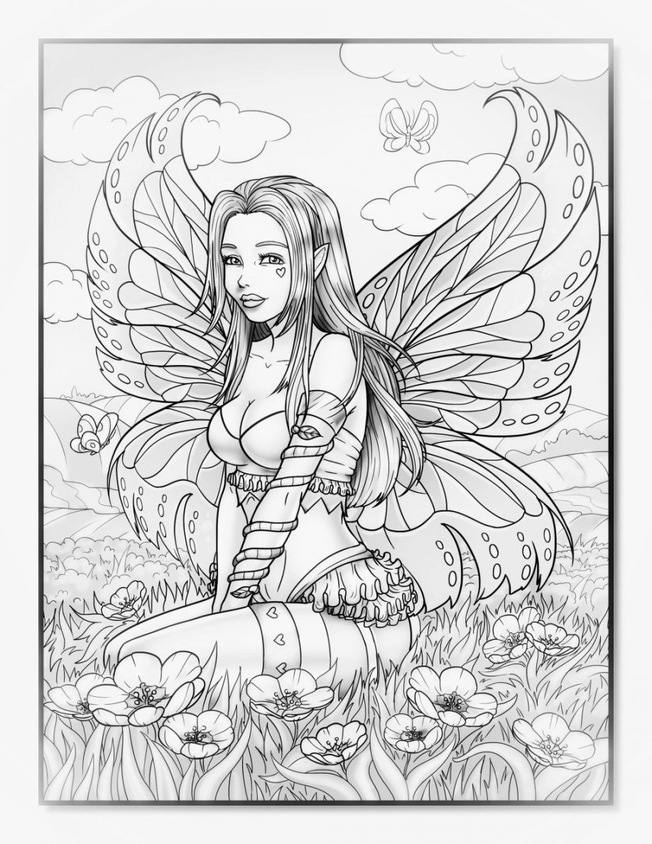 Pin by sheila schmidt on coloring  Fairy coloring pages, Detailed