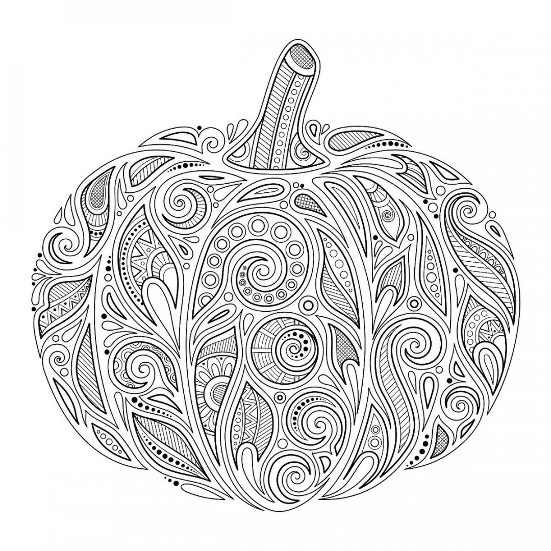 Pumpkin Coloring Pages:  Free & Fun Printable Coloring Pages of