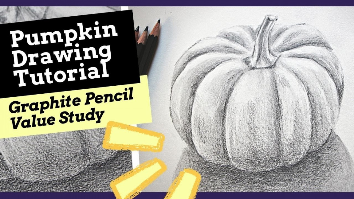 Pumpkin Value Study Pencil