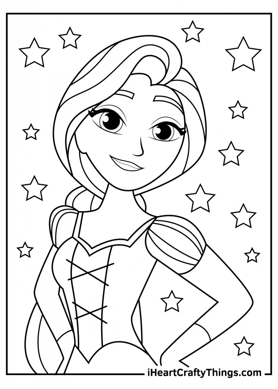 Rapunzel Coloring Pages (% Free Printables)