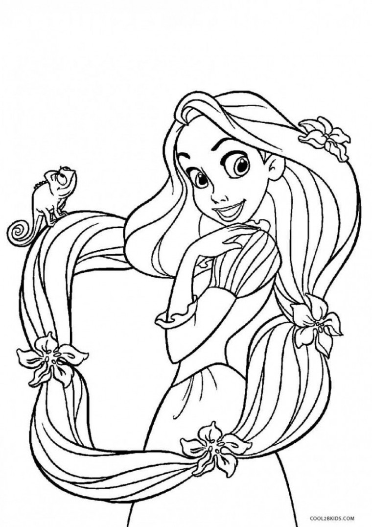 Rapunzel Tangled Coloring Pages Printable  Tangled coloring