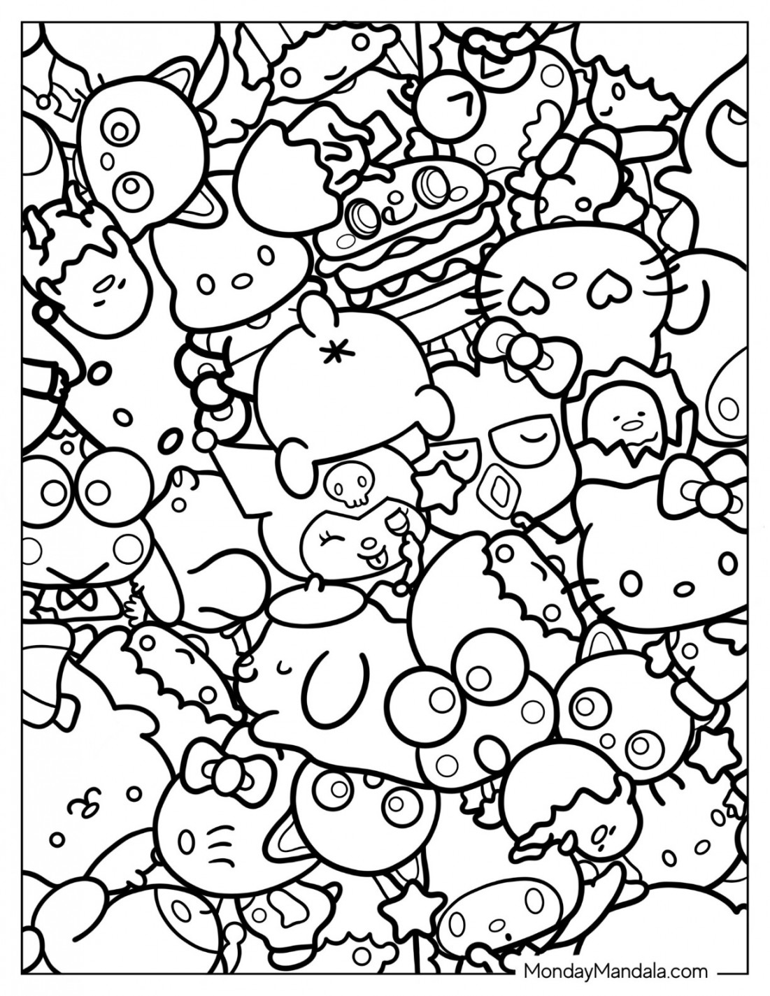 Sanrio Coloring Pages (Free PDF Printables)