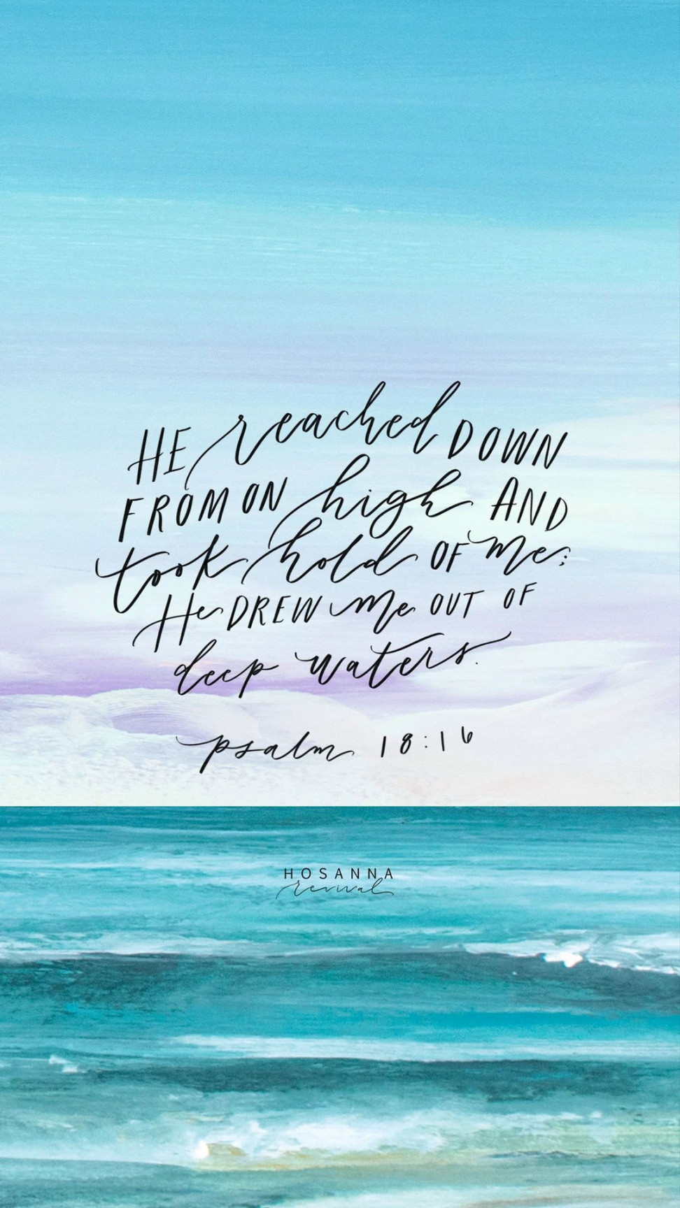 Scripture Lock Screens - Ocean  Hosanna Revival  Bible verse