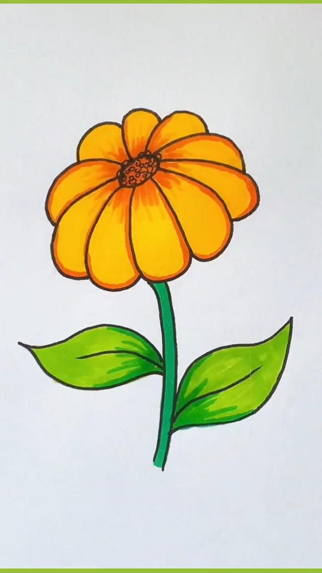 Simple and Easy Flowers Drawings  Flower drawing, Easy flower