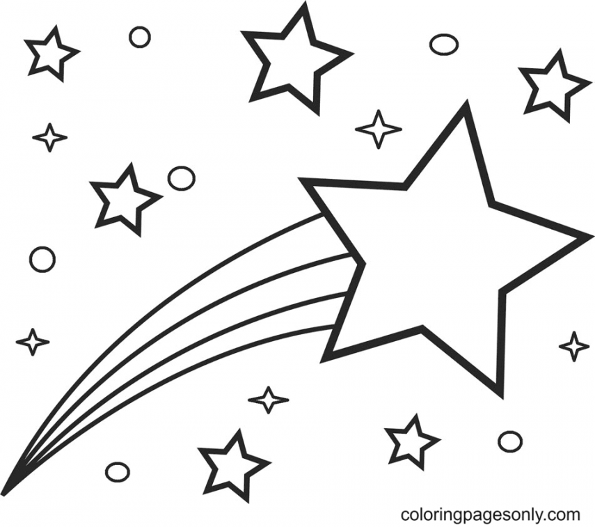 Star Coloring Pages Printable for Free Download