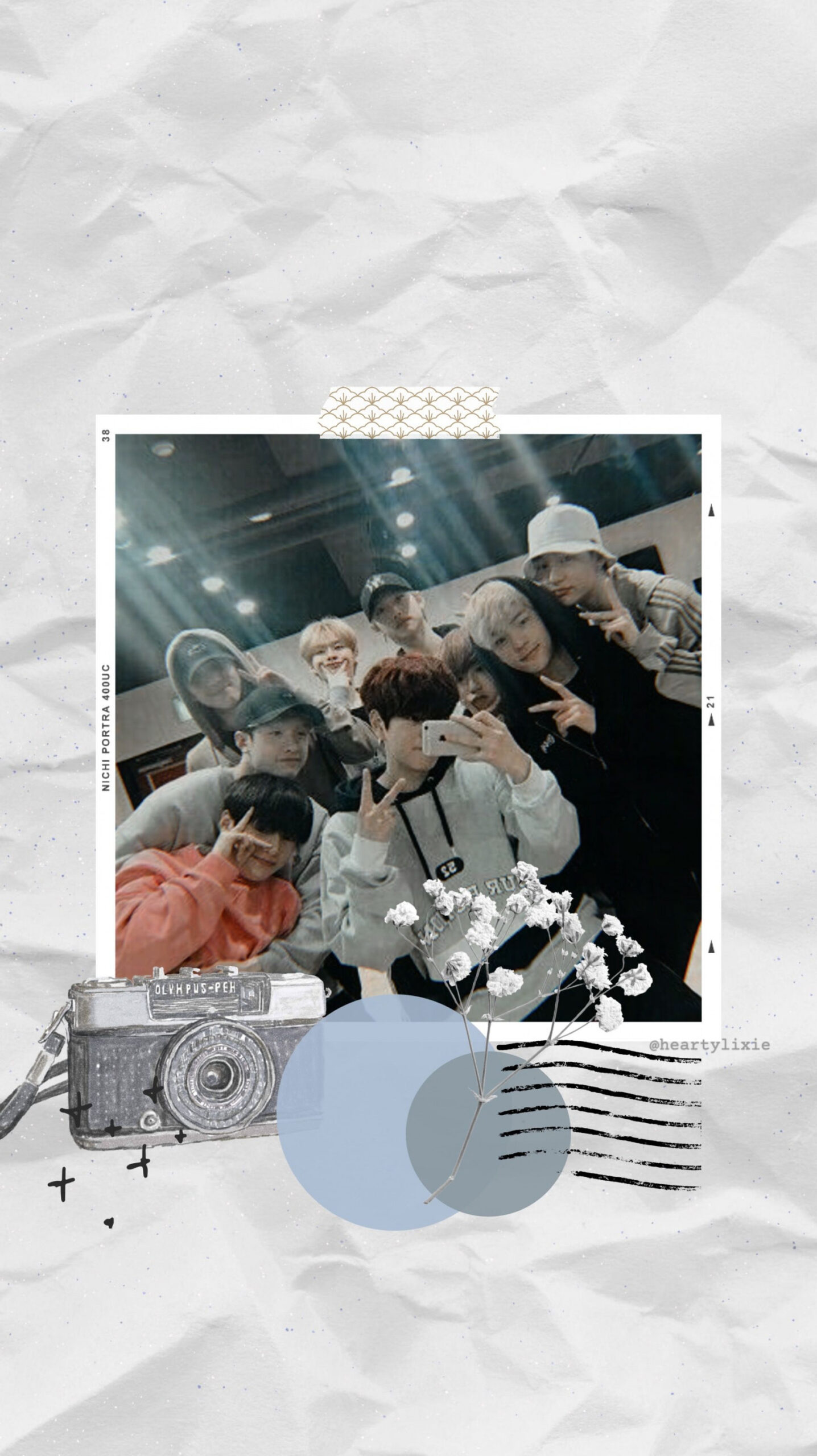 stray kids skz group aesthetic wallpaper / lockscreen edit