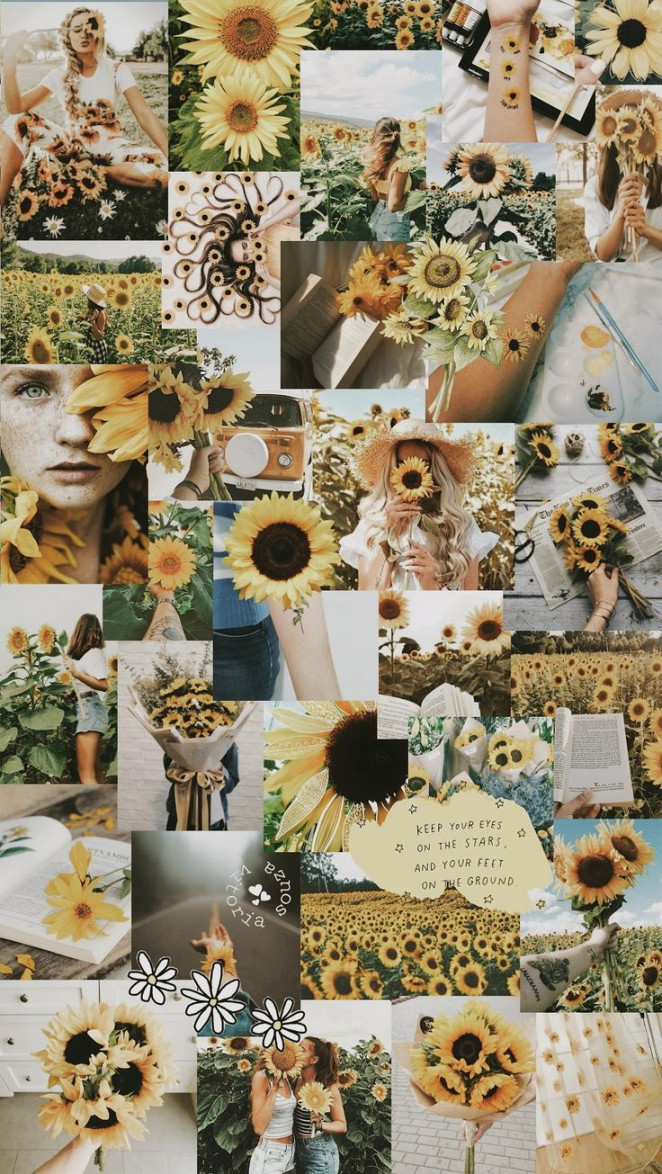 Sunflowers Lockscreen Wallpaper Aesthetic  Sunflower iphone