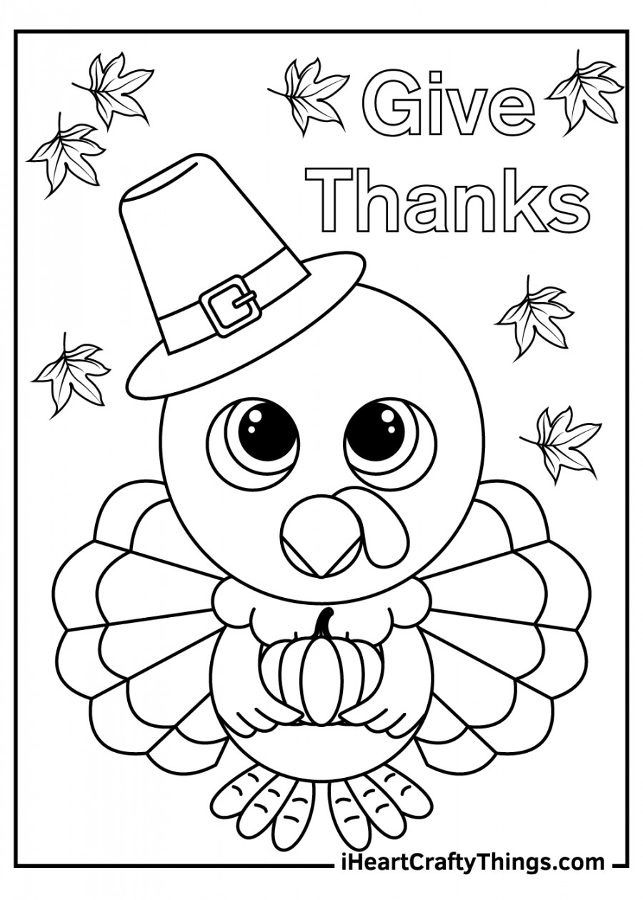 Thanksgiving Turkey Coloring Pages (% Free Printables)