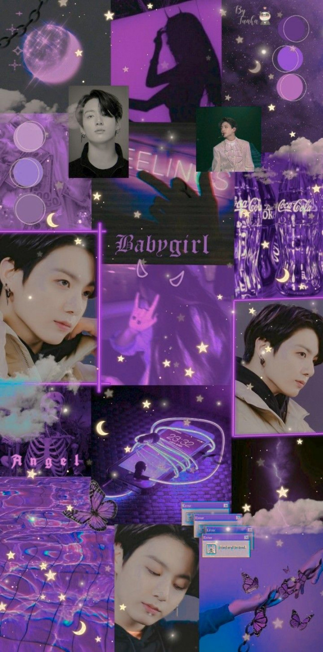 Wallpaper - Jungkook  Dark purple wallpaper, Bts aesthetic