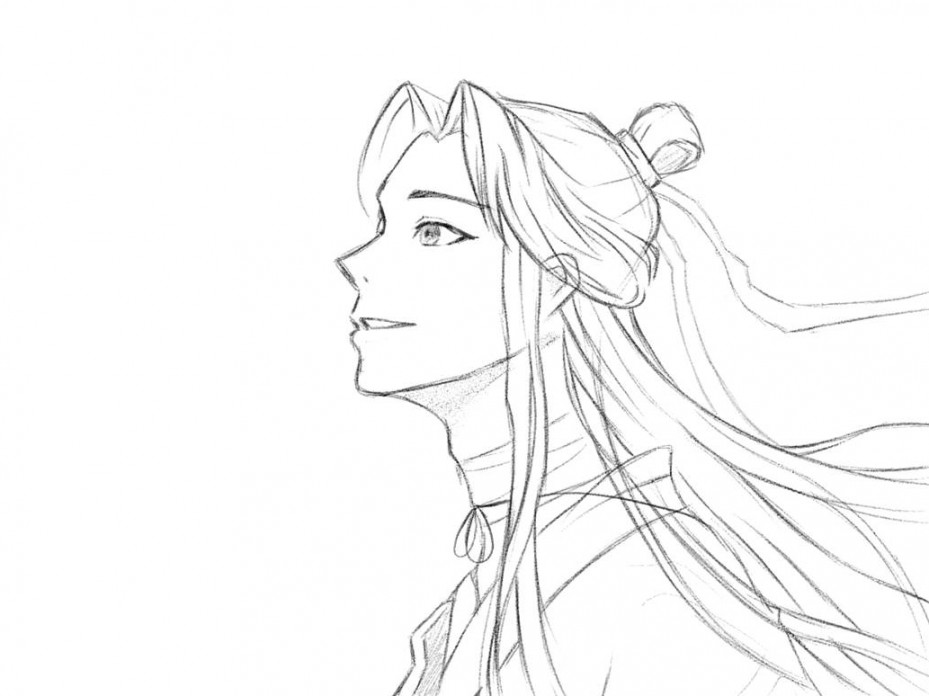 Xie Lian Practice Sketch by Serinnen on DeviantArt