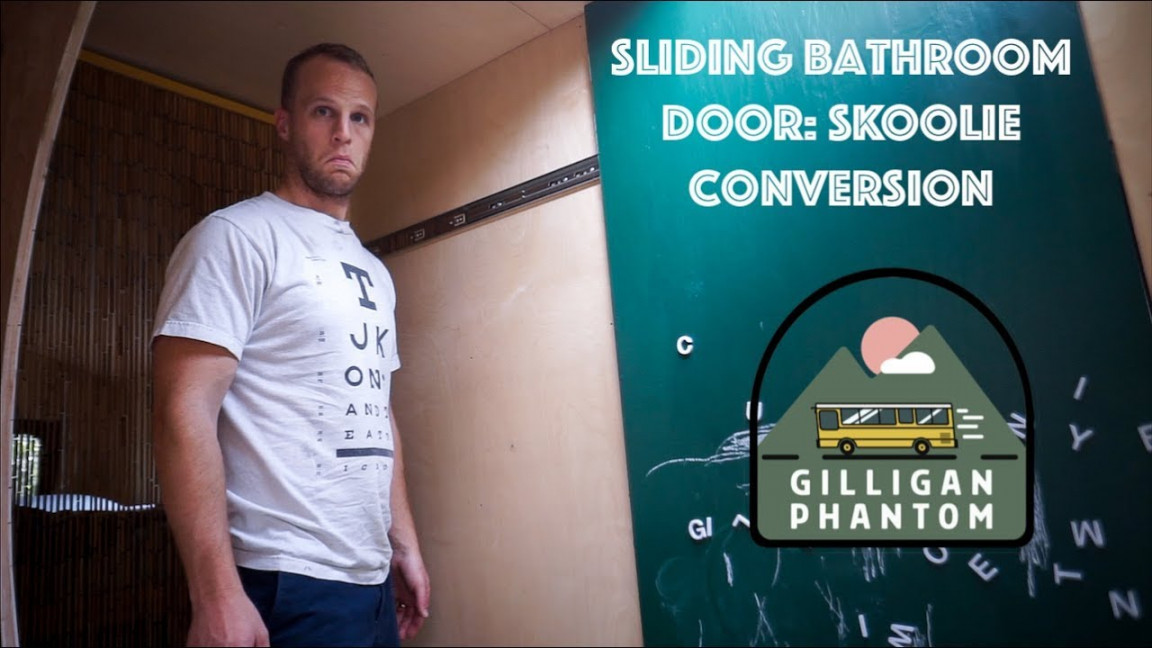 You Can Make a Sliding Door With Drawer Slides in a Skoolie: School Bus  Conversion Ep