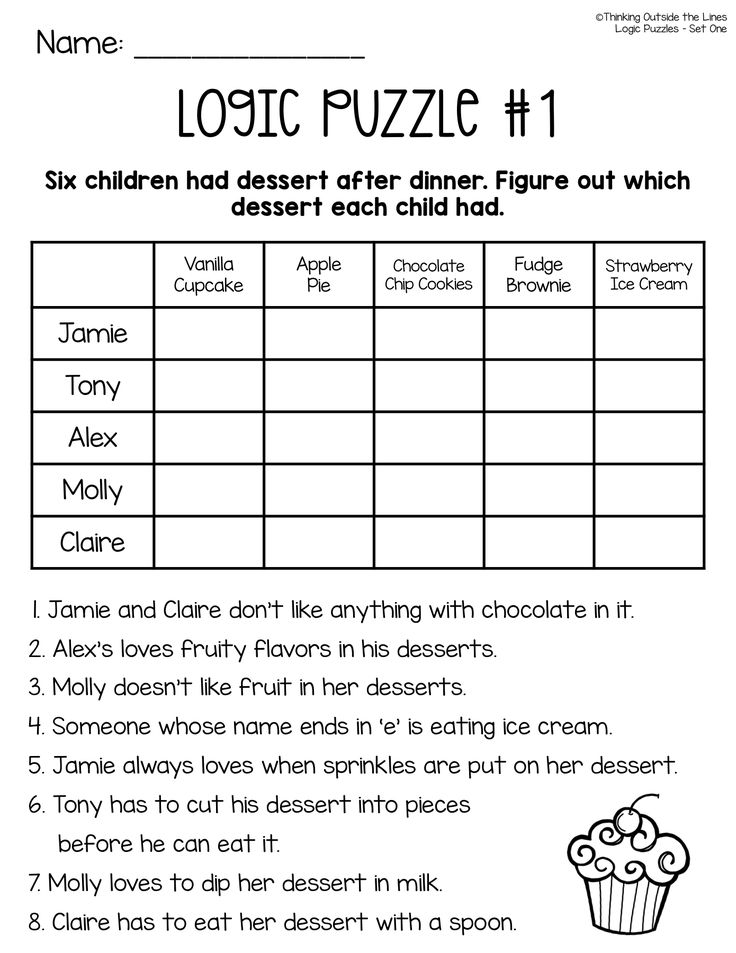 56 Worksheet Logic Puzzles Printable 16