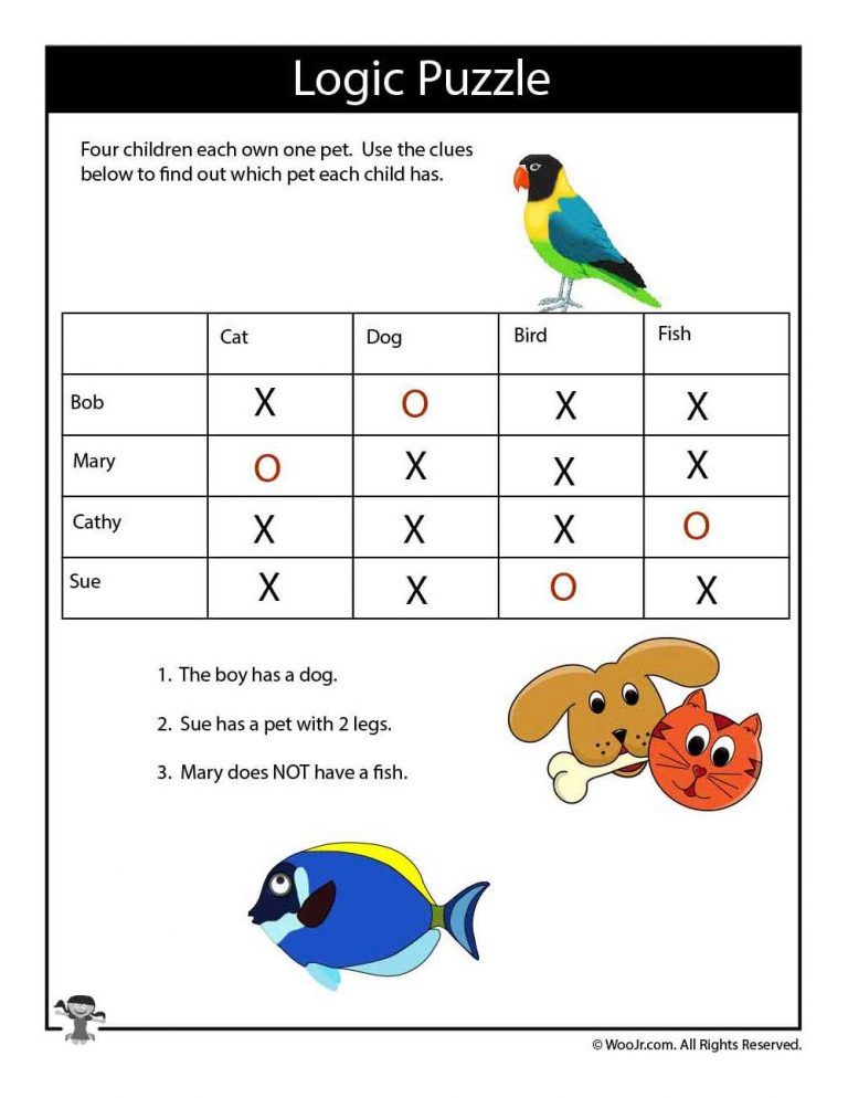 56 Worksheet Logic Puzzles Printable 32