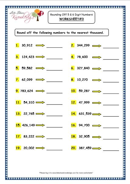 60+ Customizable Worksheets For Rounding Numbers 10