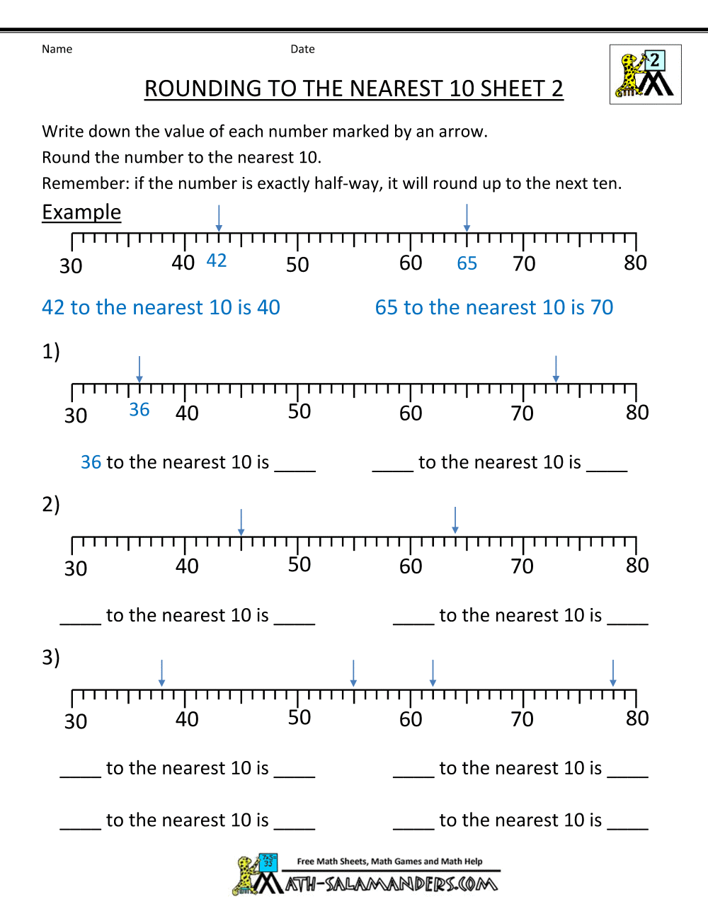 60+ Customizable Worksheets For Rounding Numbers 26