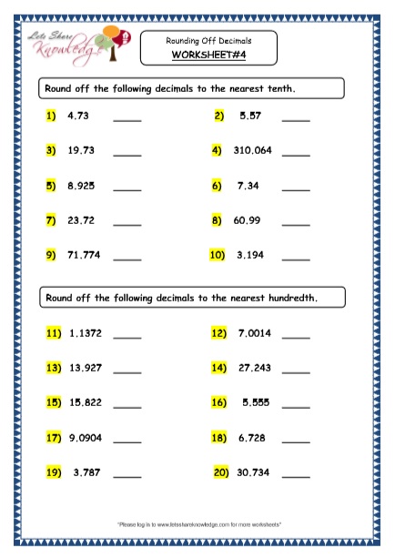 60+ Customizable Worksheets For Rounding Numbers 30