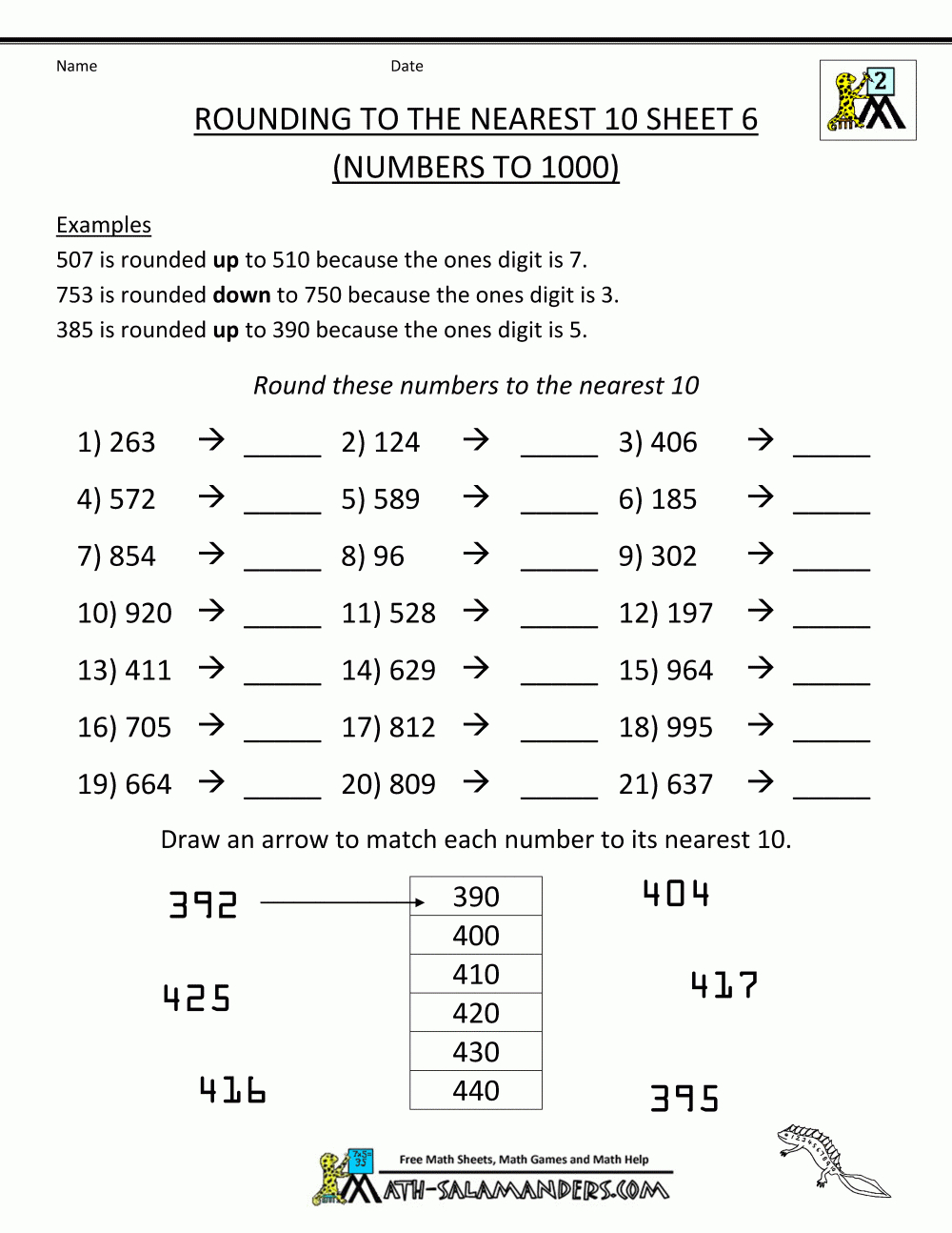 60+ Customizable Worksheets For Rounding Numbers 37