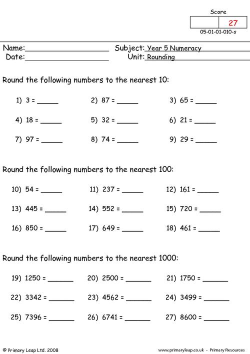 60+ Customizable Worksheets For Rounding Numbers 39