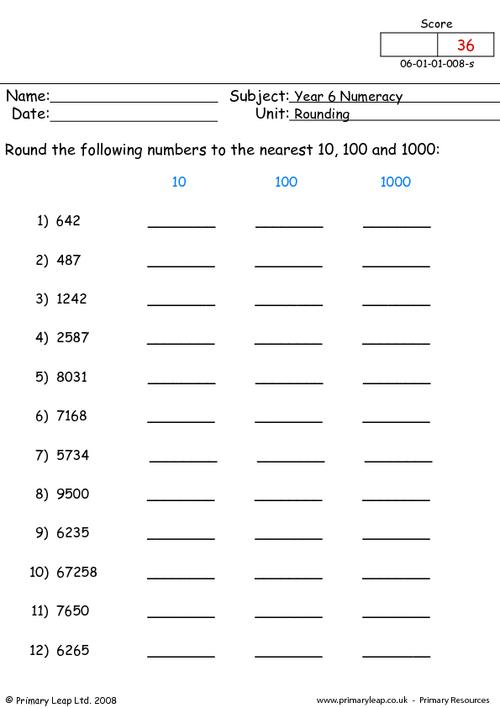 60+ Customizable Worksheets For Rounding Numbers 4