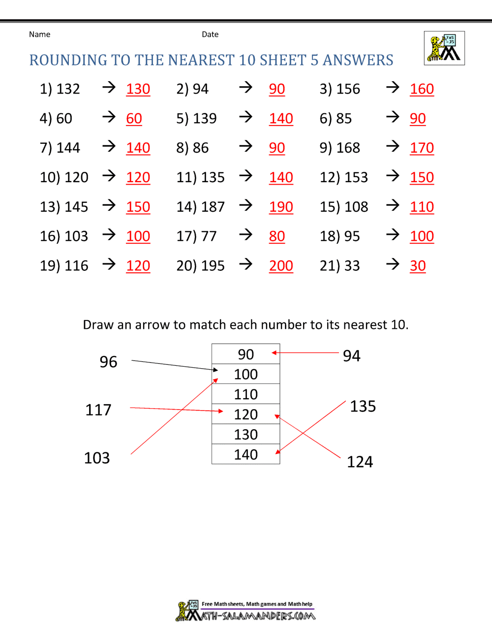 60+ Customizable Worksheets For Rounding Numbers 44