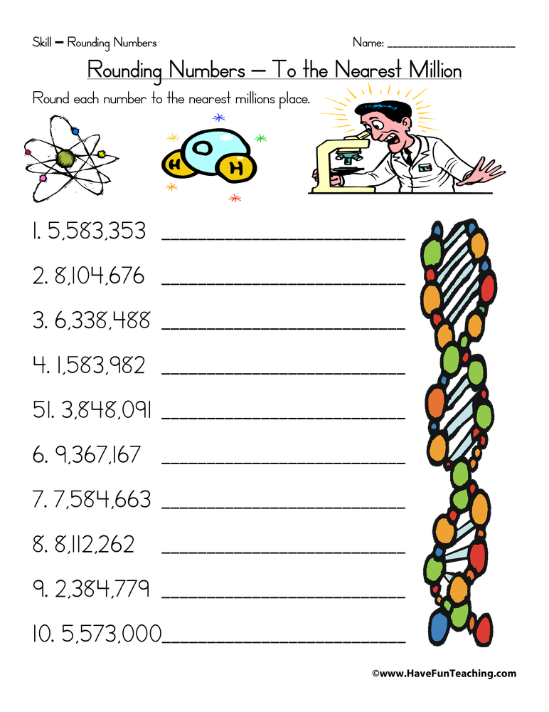 60+ Customizable Worksheets For Rounding Numbers 59