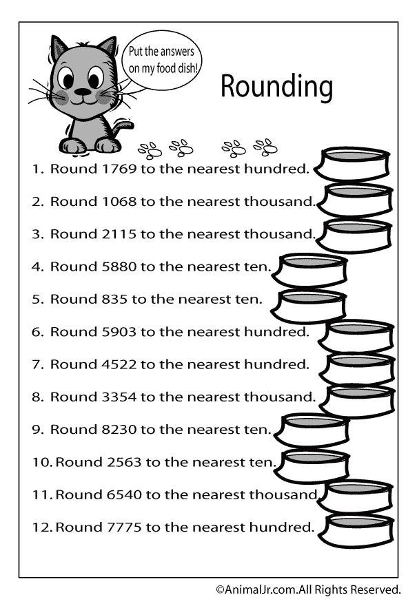 60+ Customizable Worksheets For Rounding Numbers 61