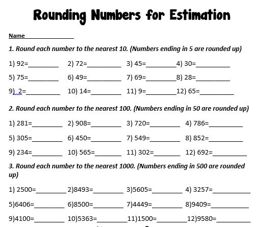 60+ Customizable Worksheets For Rounding Numbers 67