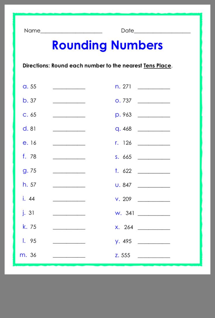 60+ Customizable Worksheets For Rounding Numbers 7