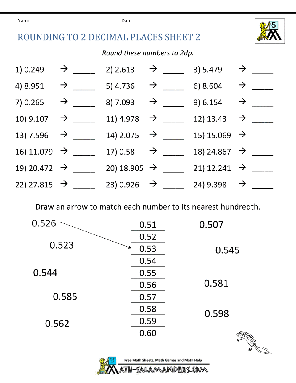 60+ Customizable Worksheets For Rounding Numbers 89