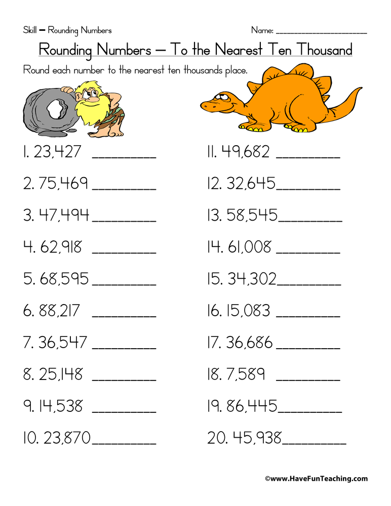 60+ Customizable Worksheets For Rounding Numbers 94