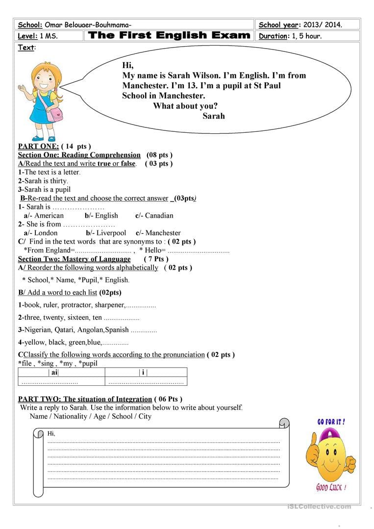 60+ Worksheets For Middle School 34