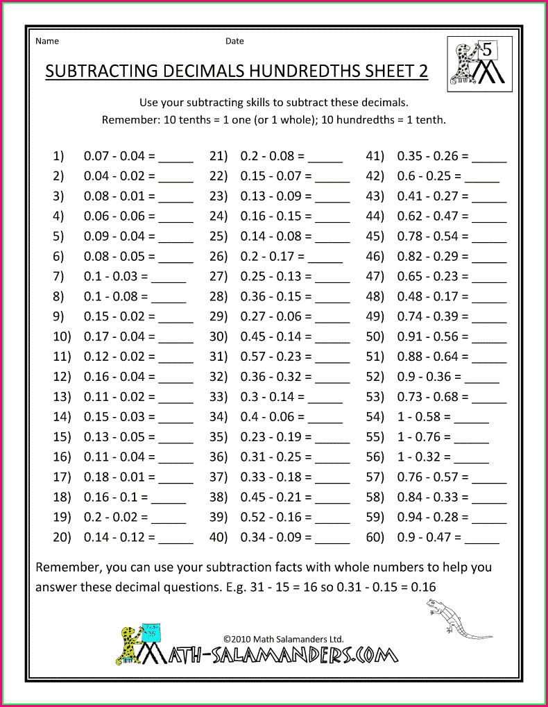 60+ Worksheets For Middle School 42