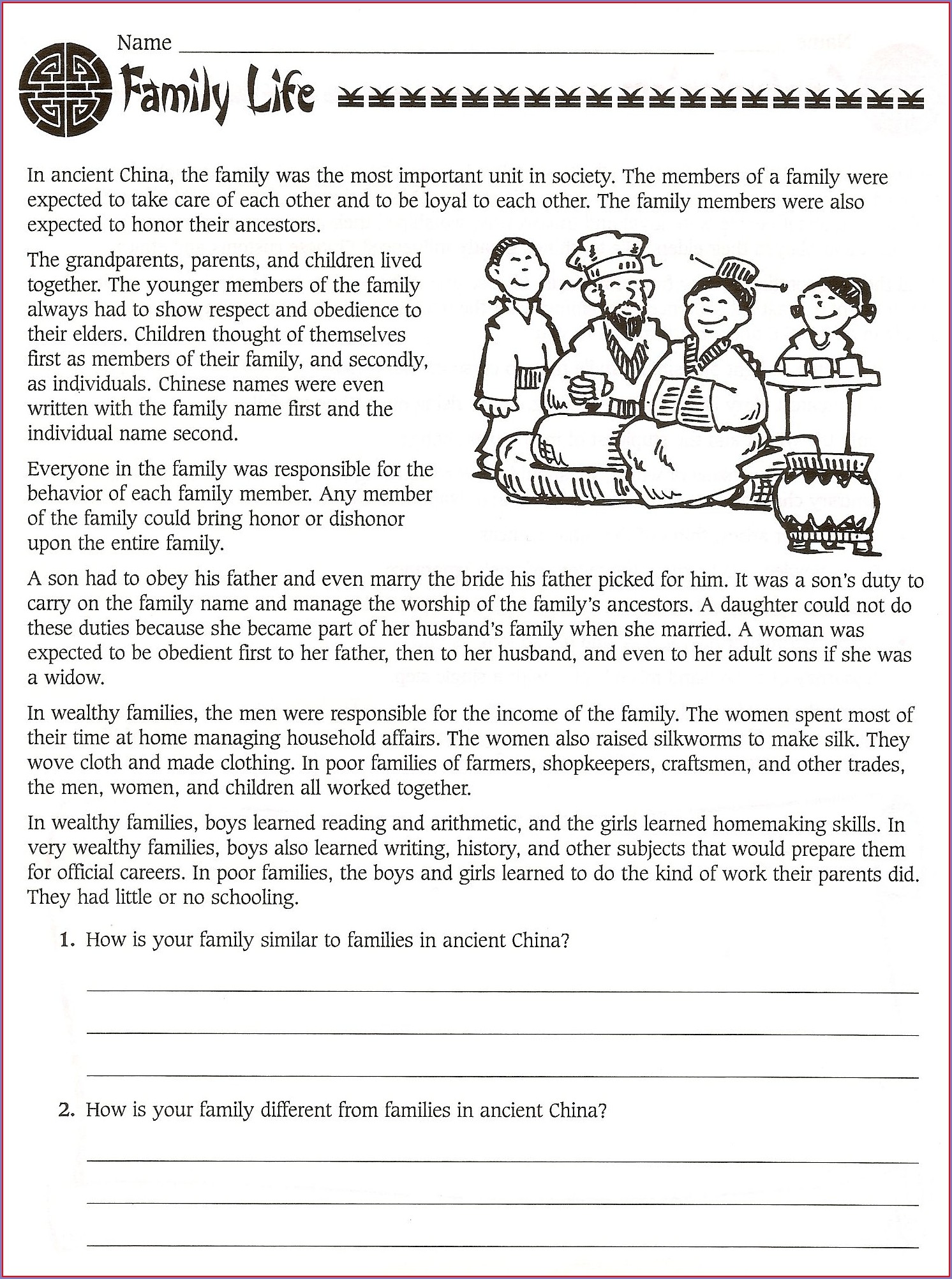 60+ Worksheets For Middle School 45